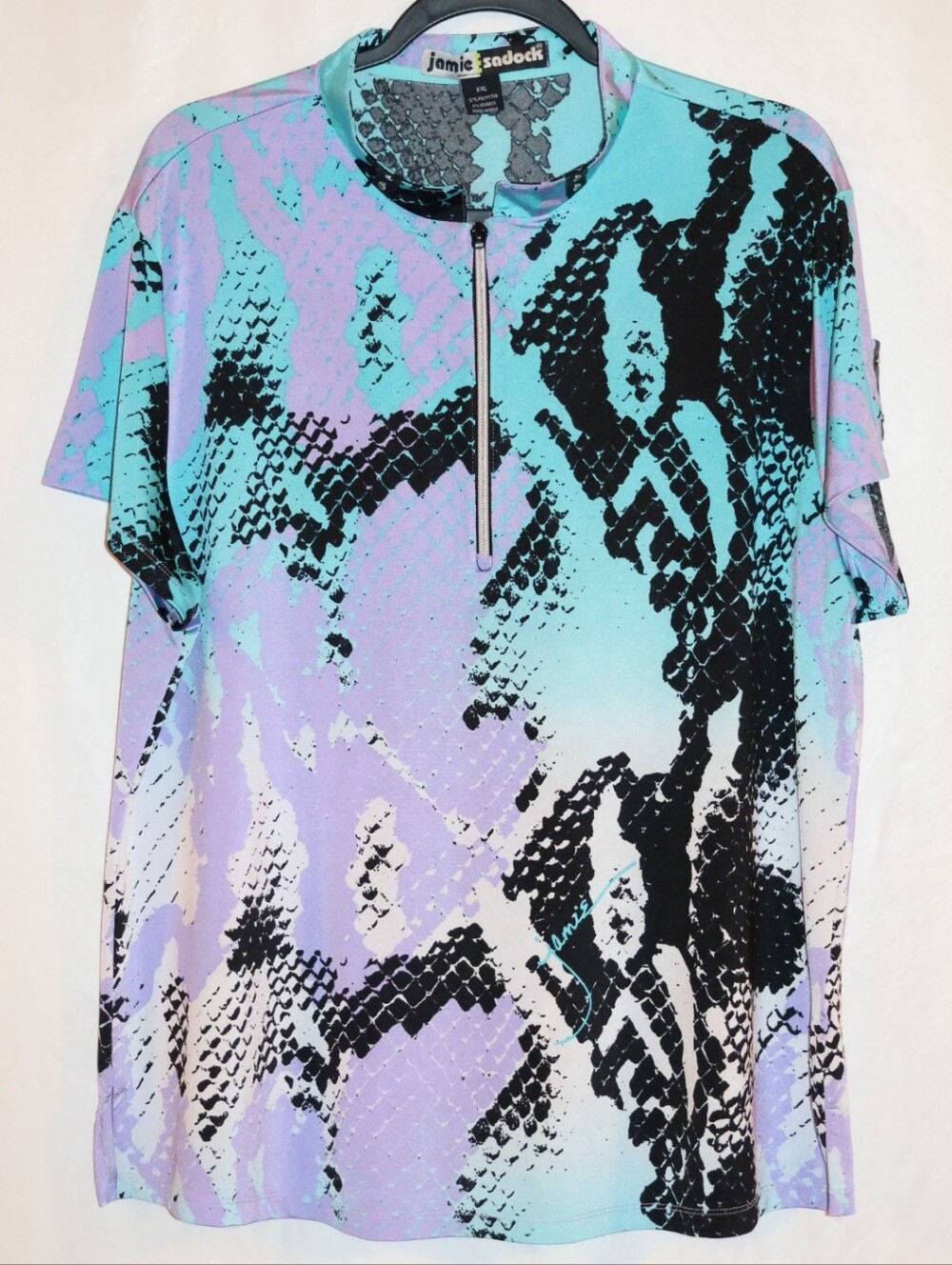 Jamie Sadock Boa Print Golf Polo.